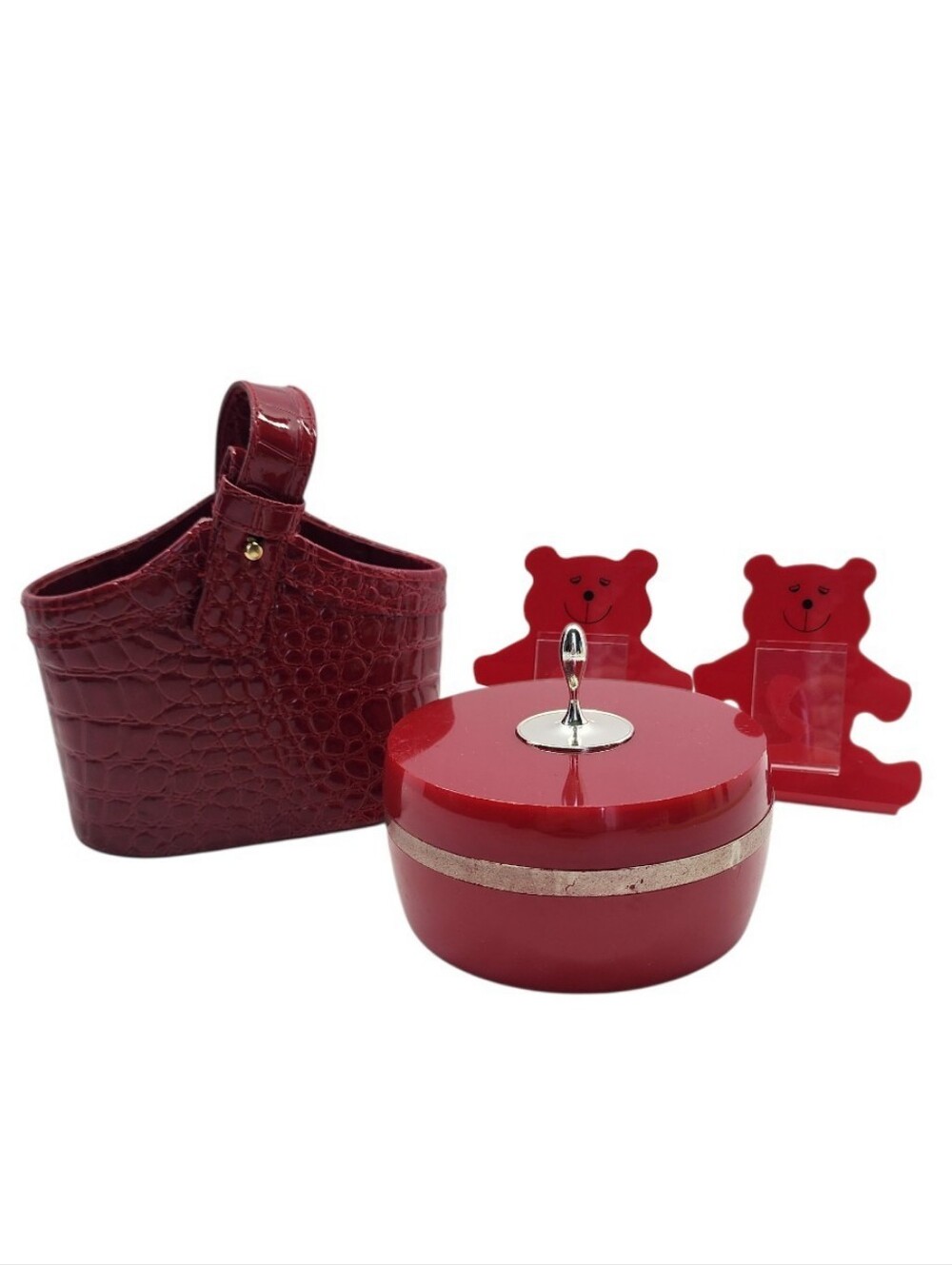 4pc Vintage Red Accessory Set - Bath & Body Works, Avon, Etc